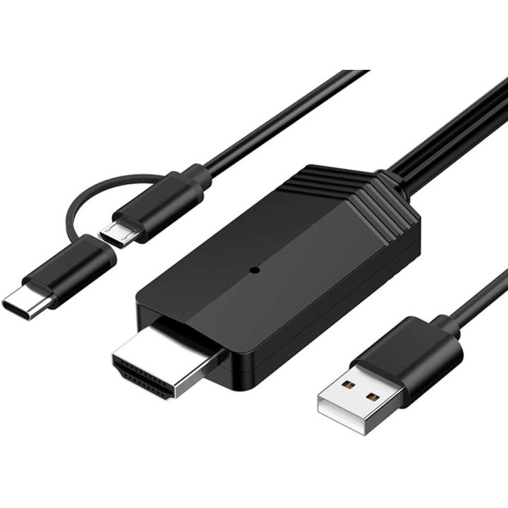 MiraScreen USB to HDMI Cable for Android Phone Tablet to TV, 1080P