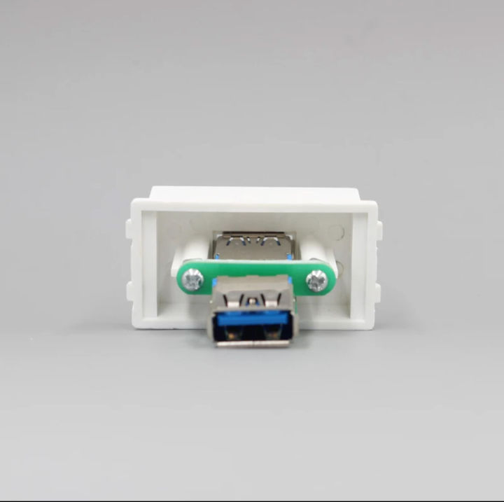 USB%203.0%20Slot%20Socket%20Outlet%20Fit%20for%2086mm%20120mm%20%20Blank%20Wall%20Panel%20Faceplate%20Directly%20Plug%20Female%20to%20Female%20-%20Image%203