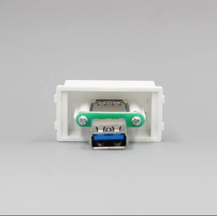 USB%203.0%20Slot%20Socket%20Outlet%20Fit%20for%2086mm%20120mm%20%20Blank%20Wall%20Panel%20Faceplate%20Directly%20Plug%20Female%20to%20Female%20-%20Image%203