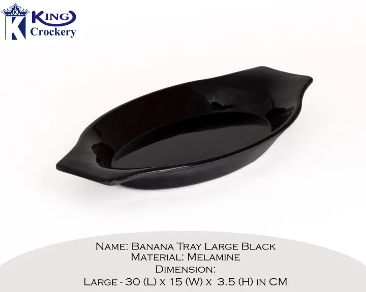 1%20Piece%20Melamine%20Banana%20Large%20Tray%20-%20Serving%20Tray%20-%20%20Melamine%20Material%20-%20White%20&%20Black%20-%20Image%203