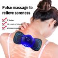 Rechargeable EMS Mini Body Massager Portable and Rechargeable Microcurrent Mini Pain Relief Neck Massager. 