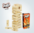 Jenga Wooden Stacking Tower Board Game for Kids & Adults - Hardwood Jenga Game. 