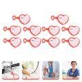 10pcs Stethoscope ID Tag Stethoscope Holder Heart Shaped Name Tags ID Labels. 