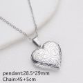 Openable Photo Picture Locket Necklace Creative Gift DIY Necklace Valentine's Day Friendship Necklace Heart Locket Necklace. 