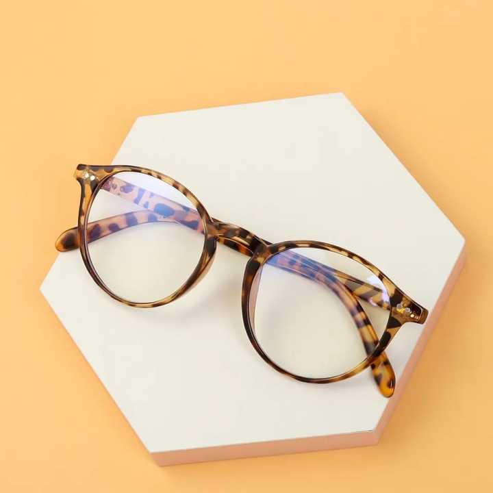 Unisex Retro Tiger Printed Glasses - Premium Quality Glasses - Oval Shape Glasses for Unisex