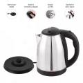 Electric Kettle 2 Liter Stainless Steel Automatic Cordless Kettle Electric, E Kettle Tea Hot Water Car Travel Portable Electric Kettle Auto Shut-off 2 Ltr, Silver Black.. 