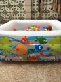 INTEX 57471 - Clear View Aquarium Baby Pool For Kids Inflatable Kids Bath Tub For Children -  62.5 x 62.5 x 19.5 IN. 