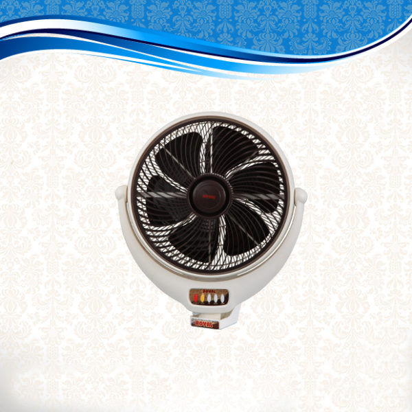 Royal Fans Louver Bracket Fan Copper Winding - 14  - White