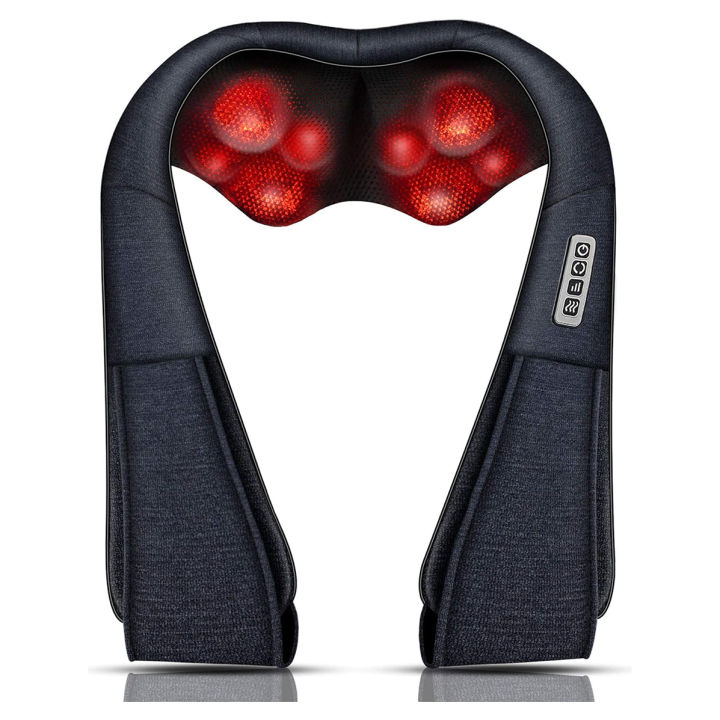 MoCuishle Neck Massager, Back Massager with Heat, Shiatsu Shoulder Massager for Neck Pain Back Pain Relief