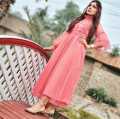 TOP TRENDINNG STYLISH BUBBLE BALOON MEXI FROCK FOR WOMEN  DESIGN. 