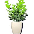 02 pcs size7to8 inches Artificial Plants Potted Plant Greenery Decor for Indoor Home Farmhouse Aesthetic Bedroom Shelf Office Desk Bathroom Decoration. 
