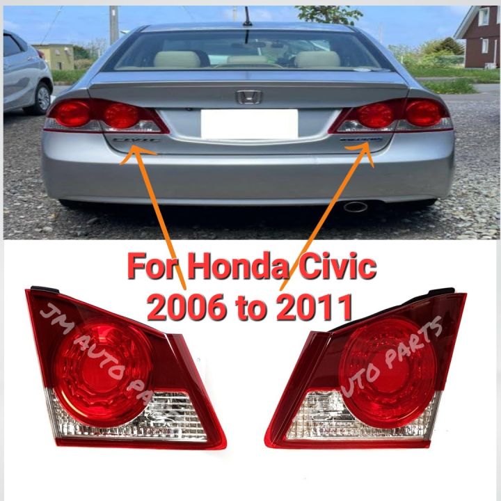 Honda%20Civic%20Tail%20Lights%20Rear%20Lights%20Trunk%20Lights%20Pair%20for%20Honda%202006%20to%202011%20Civic%20Reborn%20Japanese%20Hybrid%20-%20Image%202
