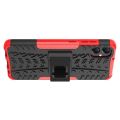 For Samsung Galaxy A05 4G Tire Texture TPU + PC Phone Case with Holder. 