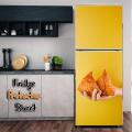 Beautiful Fridge Door Self-adhesive Sticker Waterproof Sheet Renew you old Fridge and Decor your Home. 