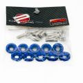 blue Password JDM Fender Washers Car Styling Universal Modification Password License Plate Bolts. 