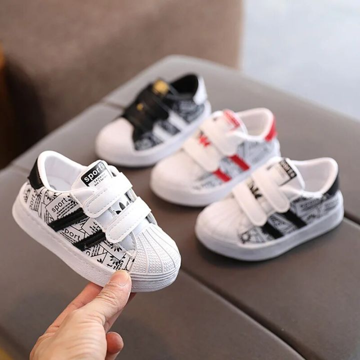 Fashion Children's Sneakers Kids Striped Design Non-slip Casual Shoes Boys Girls Hook Breathable Sneakers Toddler Outdoor Shoes
