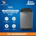 Haier Top Loading 12Kg Washing Machine HS-120-B1978S9 ( DD inverter motor)- Double Drive-10 Years Motor Warranty. 