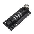 Password Lock Black Bolt Metal Door Latch Anti-Theft Safety Combination Digit Padlock Outdoor Home Wood Gate Hardware. 