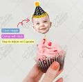 CUSTOMIZED Photo Cupcake Toppers Pack of 12, Perfect for Boy or Girl Birthday Party Celebration & cake Decoration Supplies. 