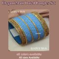 Jewellery for girls Stylish Matt Doted Bangles Kara Set | For Girls and Ladies| Casual and Formal | all sizes in all colors available. 