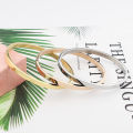 Hot Fashion Stainless Steel Jewelry Oval Bangle for Woman Child Charm Bracelet Party Love Wedding Brand Gift Wholesale Loser Lione. 