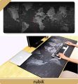 Rubik XXL Gaming Computer Mouse Pad World Map Design Super Large Rubber Extended Mousepad 40cmx90cm Black. 