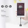 iPhone 4 in 1 Converter Gaming Dual Lightning Splitter Adapter with Music + Charge Compatible for iphone 7 8 X. 