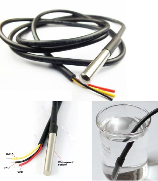 DS18B20 Waterproof Digital Temperature Sensor 1M