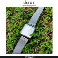 Silver Watch with White Dial, Diamante & Stainless Steel Strap. 