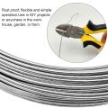 Handmade Solid Wire Galvanized Iron Wire Fine Steel Wire Rope Galvanized Hobby Wire Crafts DIY Projects. 