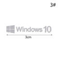 Silver Logo Sticker WIN10 Windows10 Mobile Phone Laptop Logo Metal Sticker Decor. 