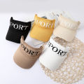 Summer new empty top hat women's sun protection hat Korean outdoor sports sun hat sun hat shade baseball cap. 