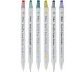 Cute Stamp Marker Pen Creative Double Head Pattern Marker Pen 6 Assorted Colors fferent Shapes Stamp Marker, Metallic & Classic Colors for Kids Adults DIY Crafts Graffiti Journal Drawing Scrapbook. 