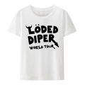 Vintage 2022 Loded Diper Tour T Shirt Hip Hop Rap Printed Tees Men Women Summer Short Sleeve Casual Streetwear Tops Camisetas. 