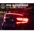 LED Spoiler Rear Spoiler Carbon Fiber Lip Kit Universal. 