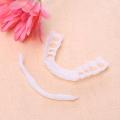 【Hengli jewelry story】Whitening Snap Perfect Smile Denture Teeth Comfort Fit False Teeth Reusable Teeth Cover Adjustable Flex for Upper One Teeth Dent. 