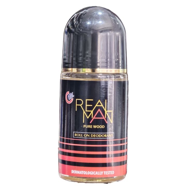 Realman Pure Wood Antiperspirant Deodorant Roll on 50 ml