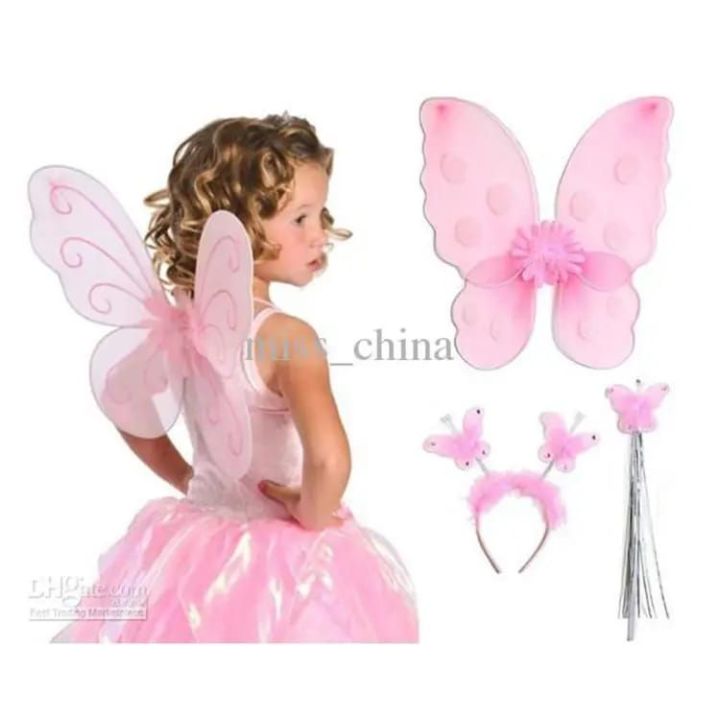 Baby%20Girl's%20Fairy%20Butterfly%20Wings%203pc%20Wings%20+%20Hairband%20+%20Handstick%20-%20Image%202