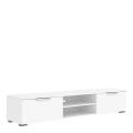 TVUNIT102 - Gloss White TV Console Entertainment Unit MDF Lasani Table Living Room Meuble TV Bedroom Furniture Console Desk. 