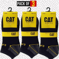 3 Pairs - Mens Ankle Low Cut Socks - Branded High Quality Socks For Gents. 