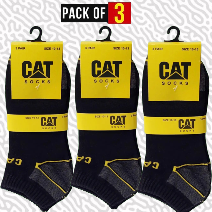 3 Pairs - Mens Ankle Low Cut Socks - Branded High Quality Socks For Gents