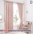 Royal Damask Jacquard Curtains  Blush Pink Curtains for room  Set of 2 with FREE Tie Back. 