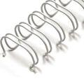 Box of 100 (pcs) Twin Loop Wire Binding (Ibiwire) A4 14mm White (90 Sheets) – 34 Loops, Durable and Professional Document Binding for A4 Papers. 