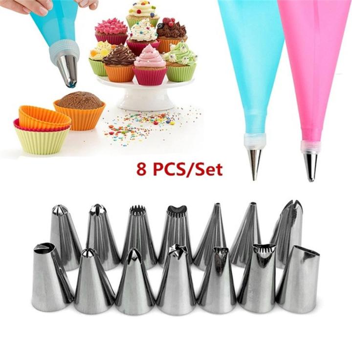 Piping Bag and Tips Cake Decorating Supplies Kit Baking Supplies