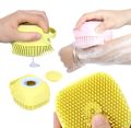FRAKIN Silicone Bath And Body Shower Brush With Soap Dispenser Baby Bath Scrubber Ultra Soft Silicone Bath & Shower Brush Silicone Body Brush Massage Bath Brush Shower Scrubber. 