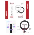 JMARY Blogger Set LED -PRO Ring light 3 Mobile Holder Live With Remote 30CM 35CM 45CM 53CM. 