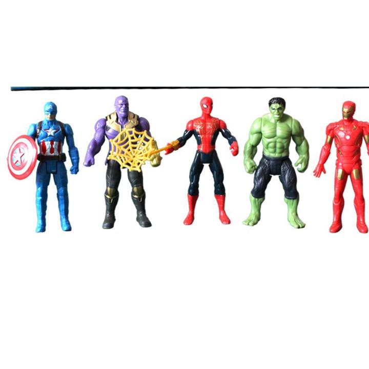Avengers Super Hero Set (Spider Man, Bat Man etc) Best Quality 5 Characters
