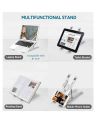 Aluminum Laptop Stand, Tablet Stand, Adjustable Laptop Stands, Ergonomic Foldable Portable Desktop Holder. 