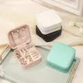 Leather Travel Jewelry Organizer Box for Women – Portable Storage Case for Hair Accessories & Rings – Classic Style – All Season. 