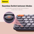 Baseus K01A Bluetooth Wireless Keyboard, Mini and Compact Tri-Mode Bluetooth KeyBoard for PC, Laptop, Windows, Mac, Chrome OS, Android, iPadOS. 